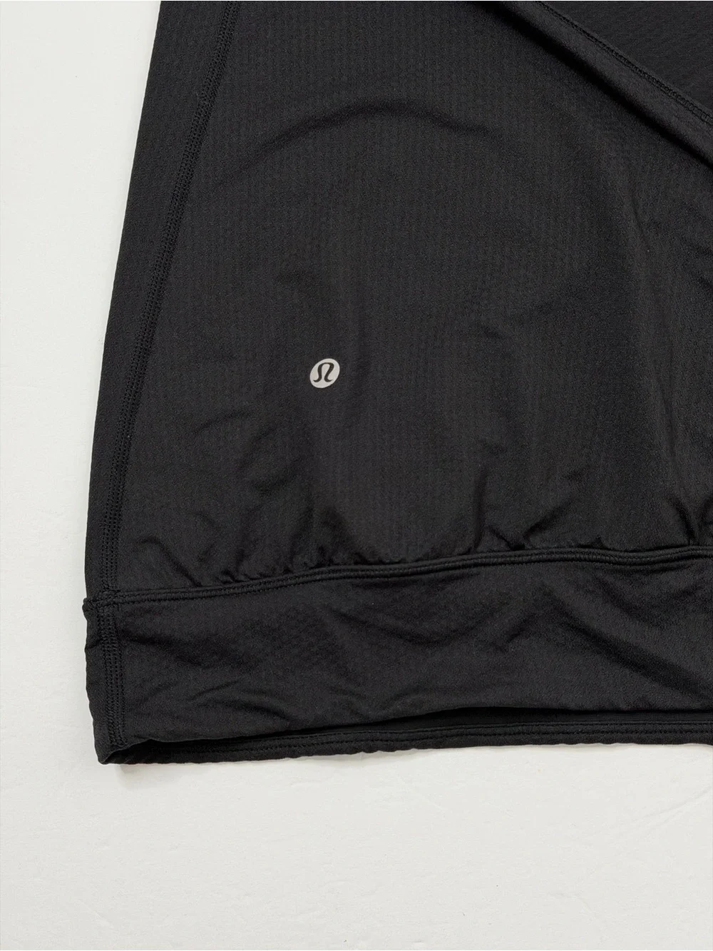 Lululemon Black Minimalist Tank W/Racerback Sport Bra Open Back Drape Size 6